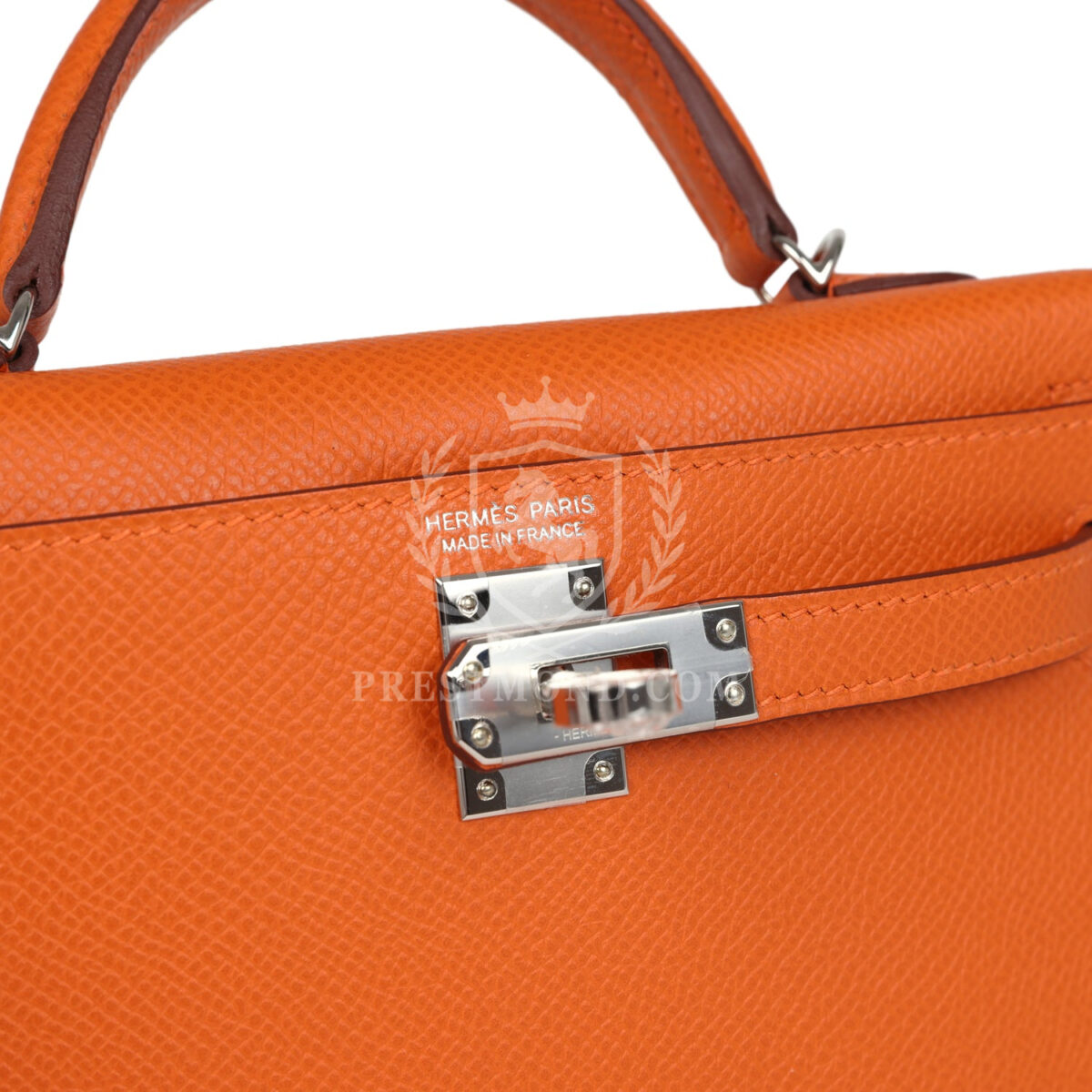 Hermes Kelly Sellier 20 Orange Epsom PHW — изображение 7