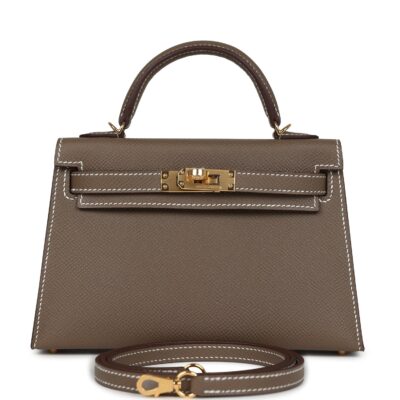 Hermes Kelly Sellier 20 Etoupe Epsom GHW