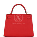 Hermes Kelly Sellier 28 Rouge De Coeur Epsom GHW
