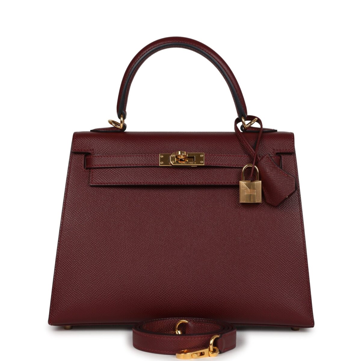 Hermes Kelly Sellier 25 Rouge H Epsom GHW