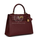 Hermes Kelly Sellier 25 Rouge H Epsom GHW