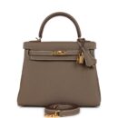 Hermes Kelly Retourne 25 Etoupe Togo GHW