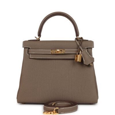 Hermes Kelly Retourne 25 Etoupe Togo GHW