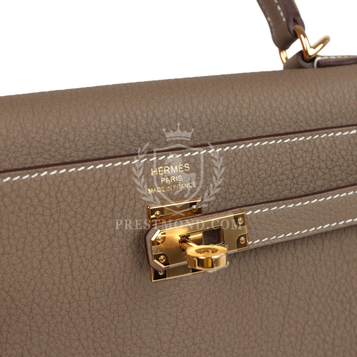 Hermes Kelly Retourne 25 Etoupe Togo GHW — изображение 7
