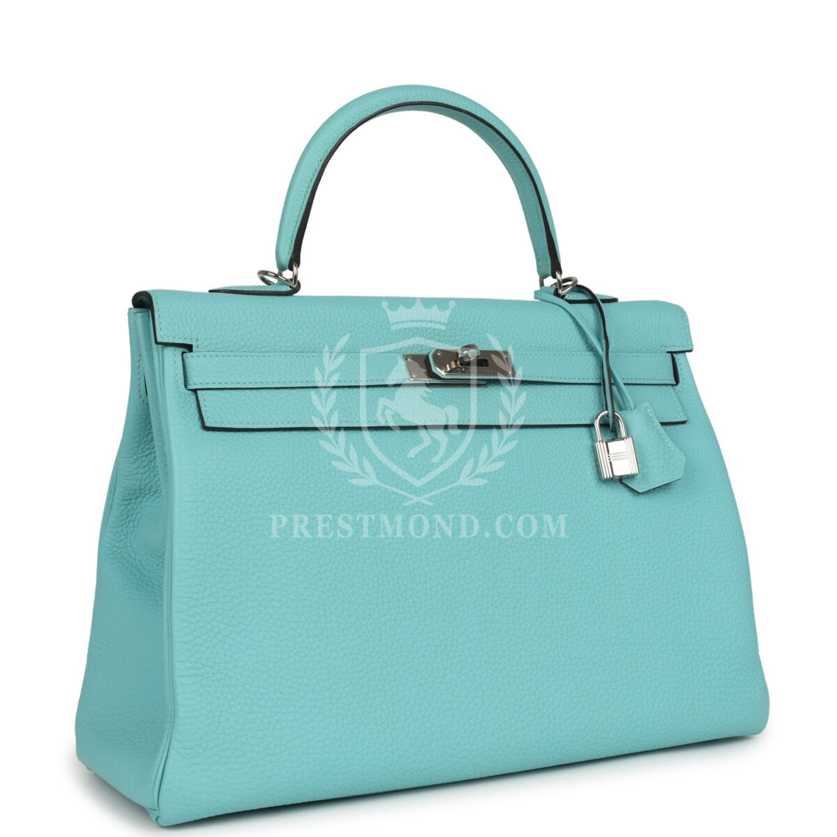 Hermes Kelly Retourne 35 Bleu Atoll Clemence PHW — изображение 2