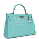Hermes Kelly Retourne 35 Bleu Atoll Clemence PHW