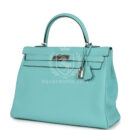 Hermes Kelly Retourne 35 Bleu Atoll Clemence PHW