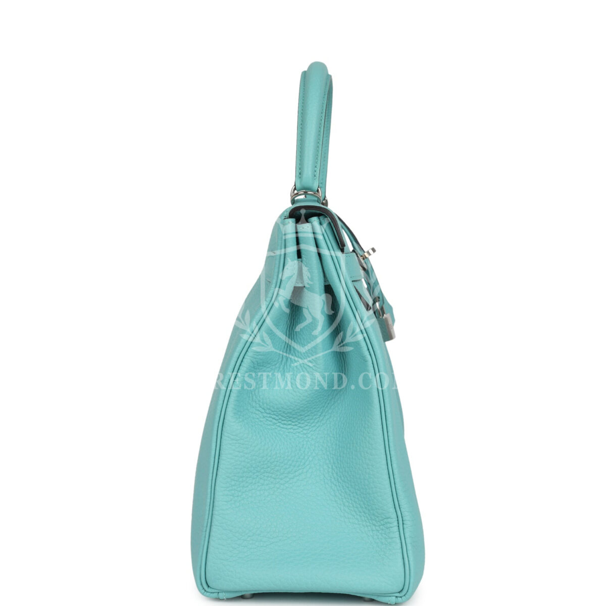 Hermes Kelly Retourne 35 Bleu Atoll Clemence PHW — изображение 3