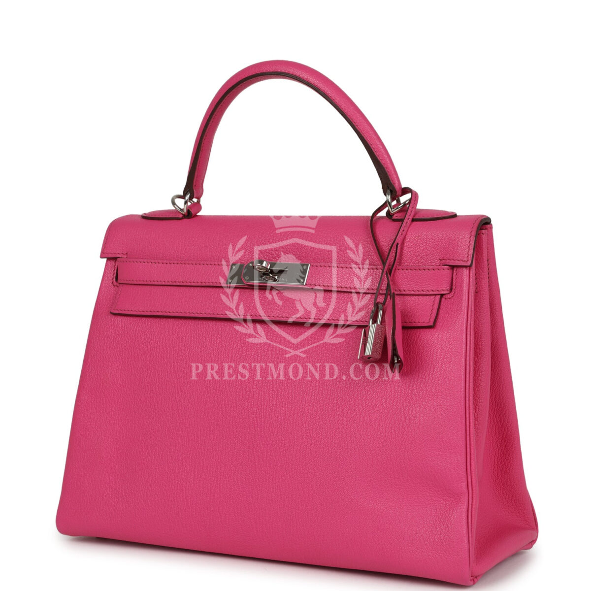 Hermes Kelly Retourne 32 Rose Tyrien Chevre PHW — изображение 5