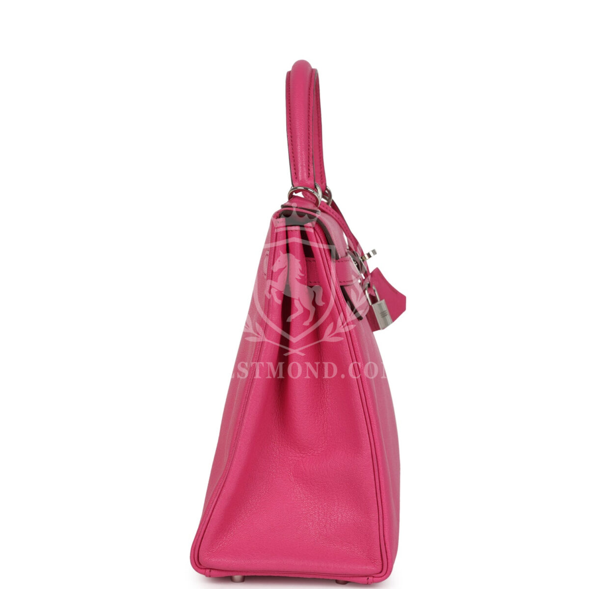 Hermes Kelly Retourne 32 Rose Tyrien Chevre PHW — изображение 3
