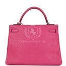 Hermes Kelly Retourne 32 Rose Tyrien Chevre PHW