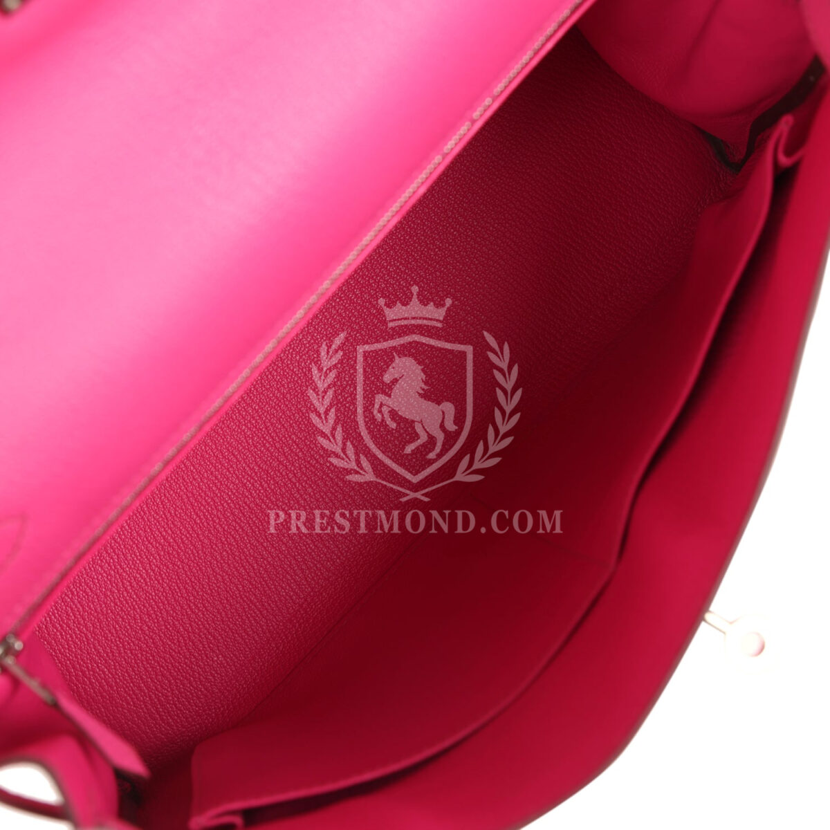 Hermes Kelly Retourne 32 Rose Tyrien Chevre PHW — изображение 8