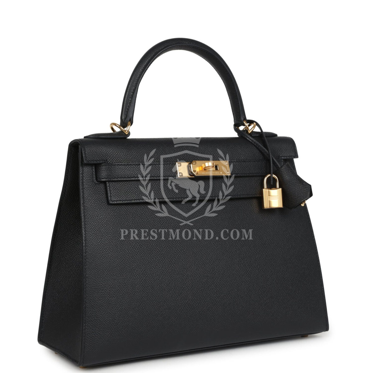 Hermes Kelly Sellier 28 Black Epsom GHW — изображение 2