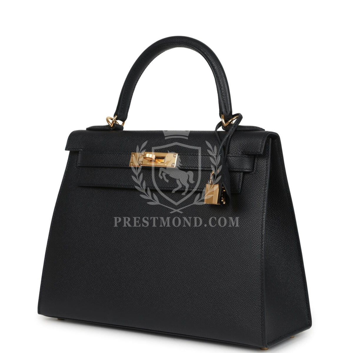 Hermes Kelly Sellier 28 Black Epsom GHW — изображение 3