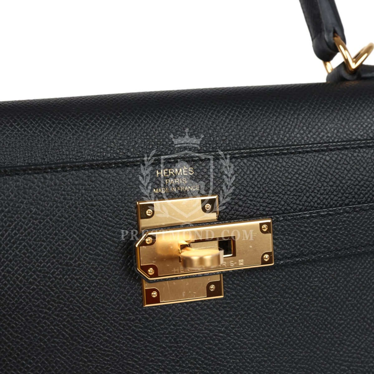 Hermes Kelly Sellier 28 Black Epsom GHW — изображение 7
