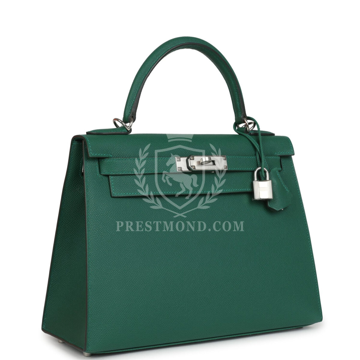 Hermes Kelly Sellier 28 Vert Moyen Epsom PHW — изображение 2
