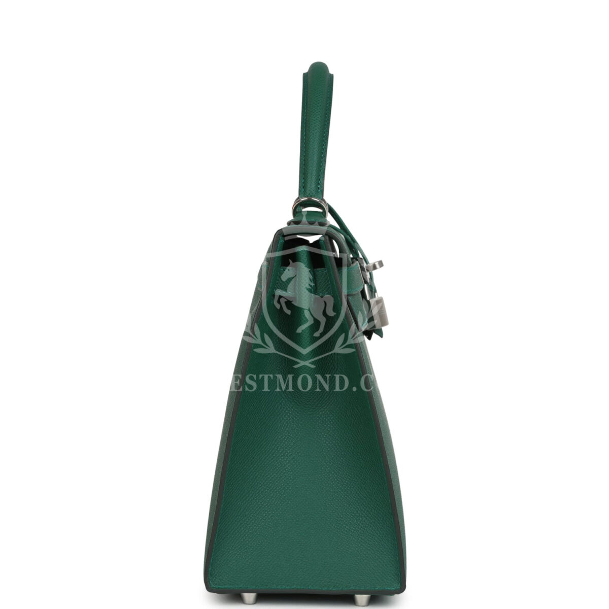 Hermes Kelly Sellier 28 Vert Moyen Epsom PHW — изображение 3