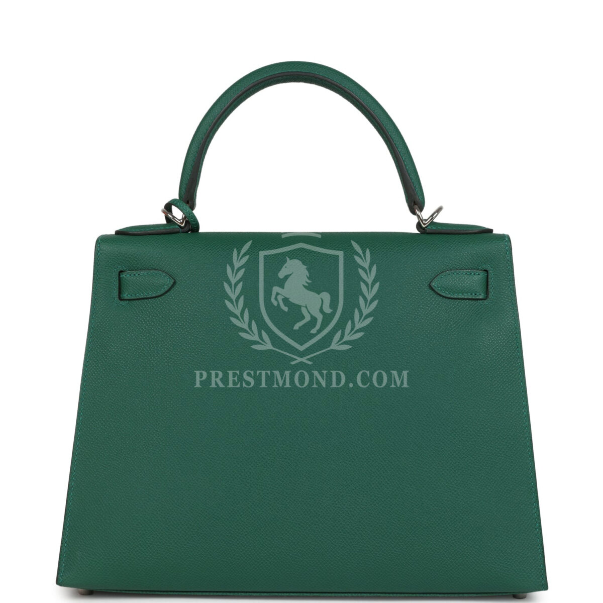 Hermes Kelly Sellier 28 Vert Moyen Epsom PHW — изображение 4