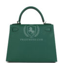 Hermes Kelly Sellier 28 Vert Moyen Epsom PHW