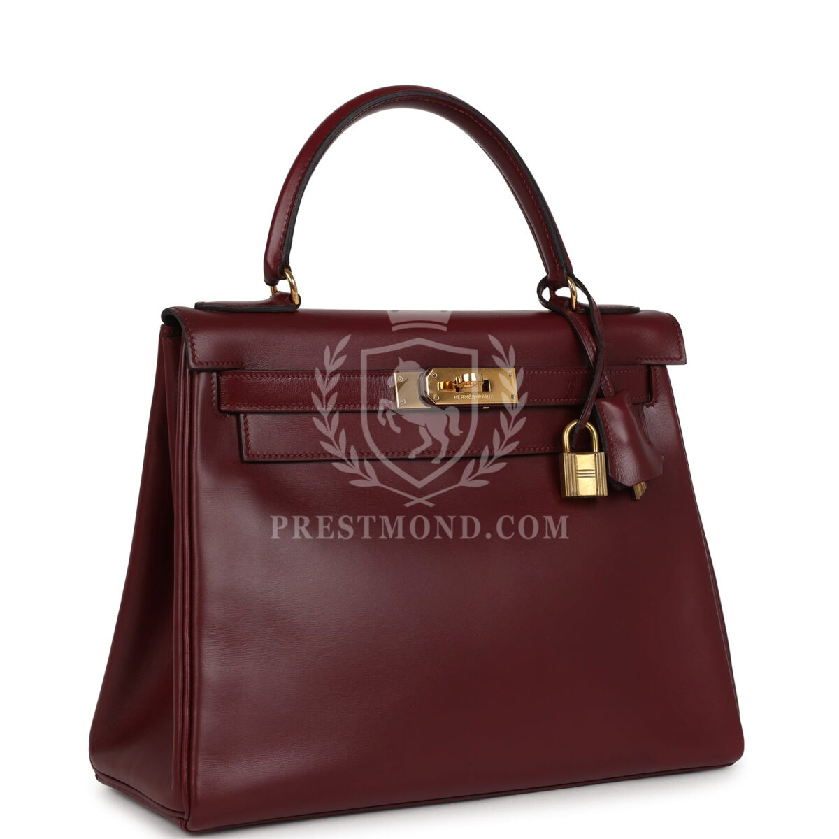 Vintage Hermes Kelly Retourne 28 Rouge H Box GHW — изображение 2