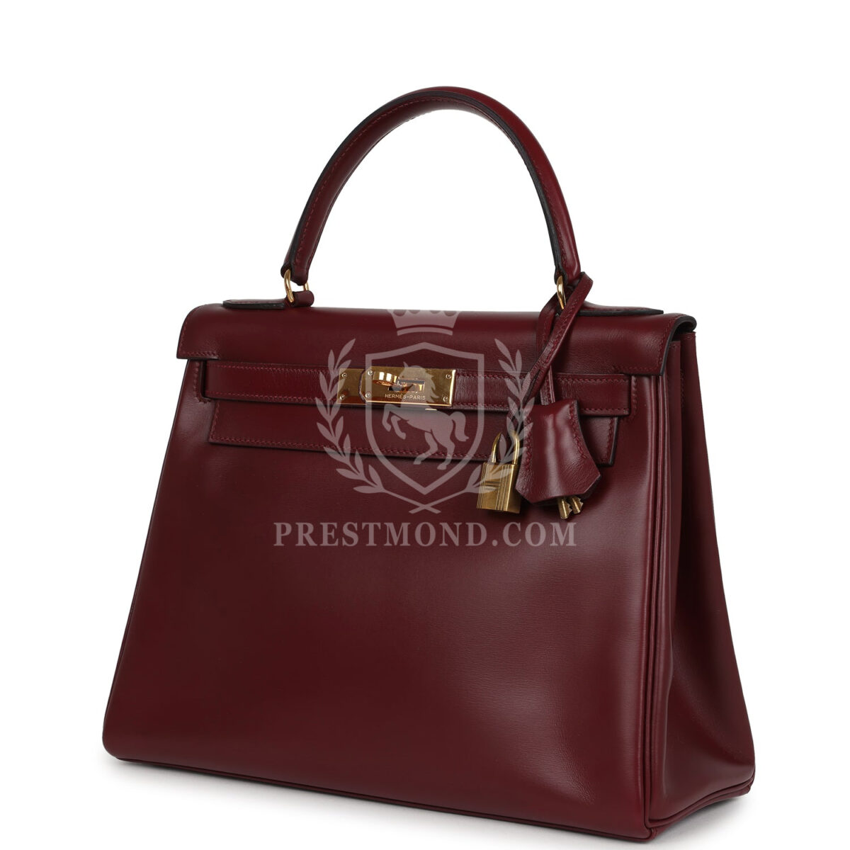 Vintage Hermes Kelly Retourne 28 Rouge H Box GHW — изображение 5