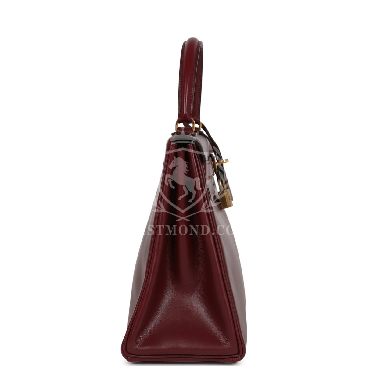 Vintage Hermes Kelly Retourne 28 Rouge H Box GHW — изображение 3