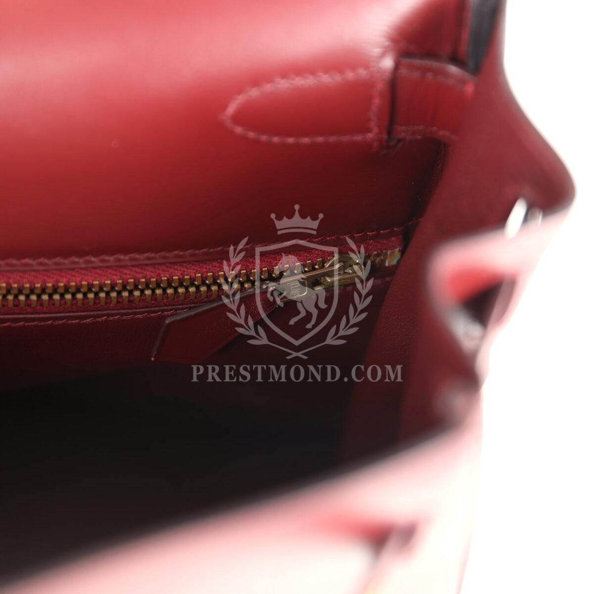 Vintage Hermes Kelly Retourne 28 Rouge H Box GHW — изображение 9