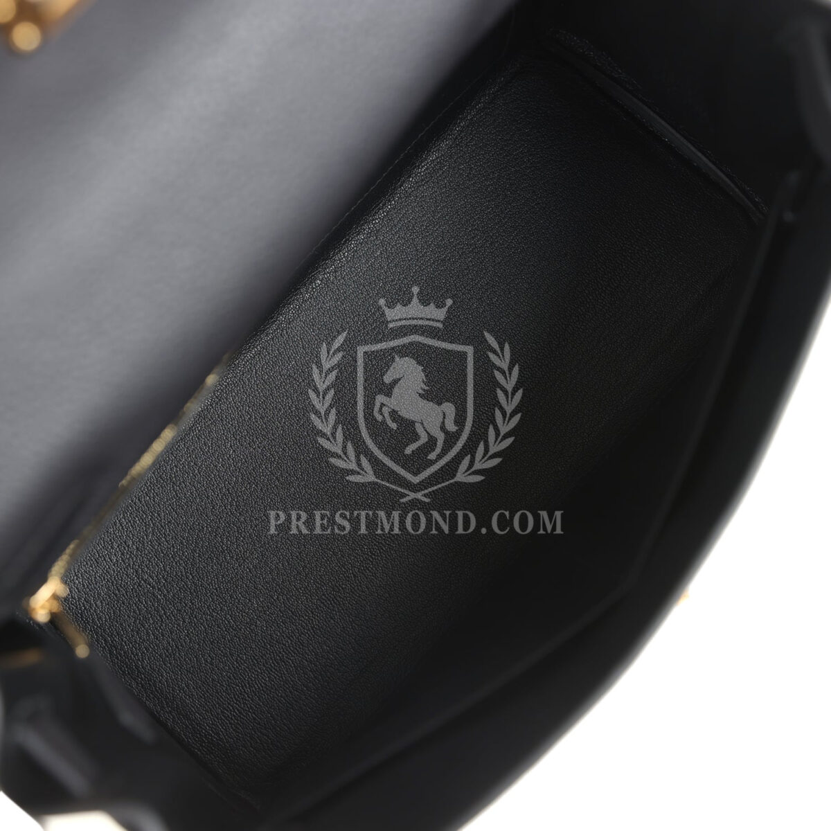 Hermes Kelly Retourne 28 Black Togo GHW — изображение 8