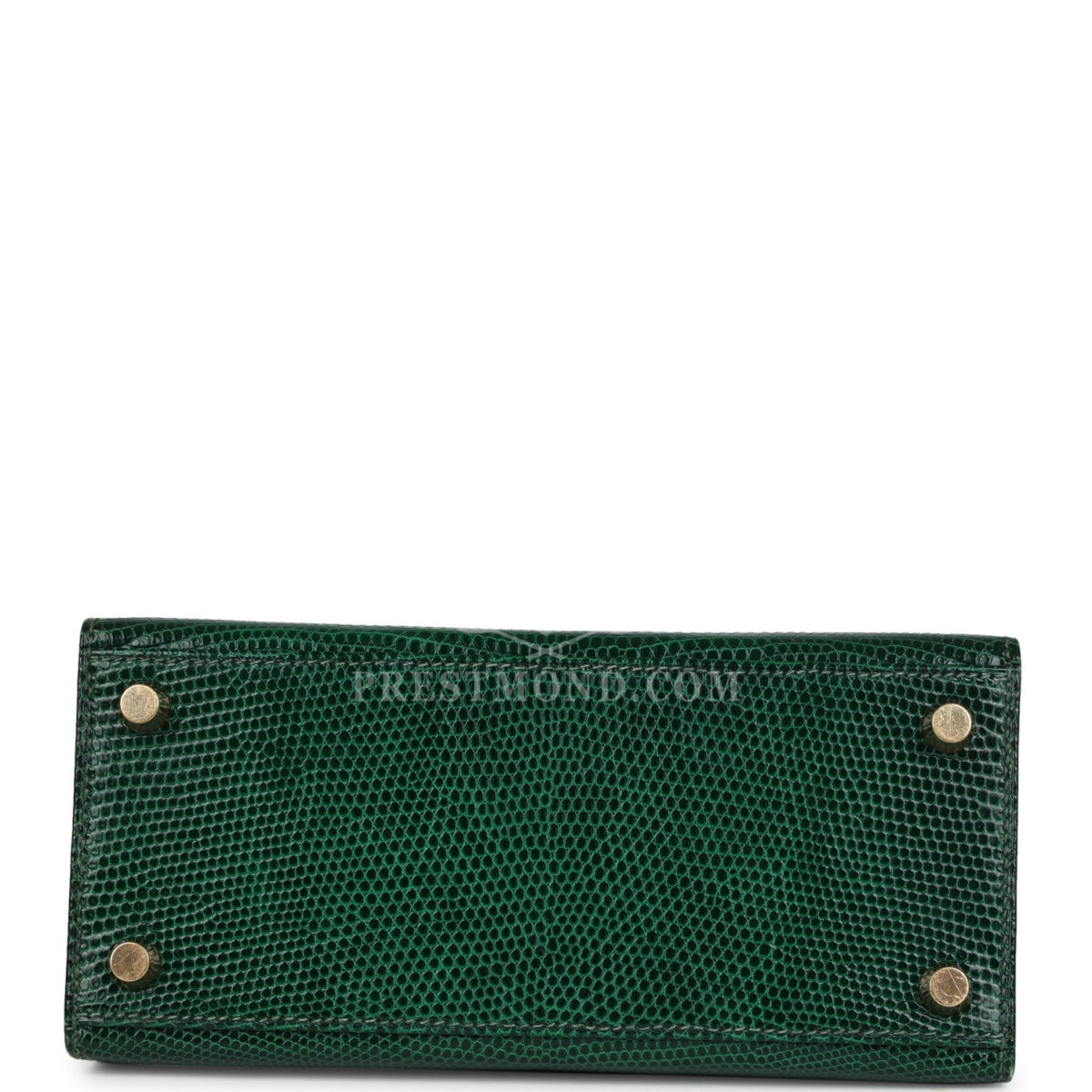Vintage Hermes Kelly Sellier 20 Vert Fonce Varanus Salvator Lizard GHW — изображение 6