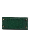 Vintage Hermes Kelly Sellier 20 Vert Fonce Varanus Salvator Lizard GHW
