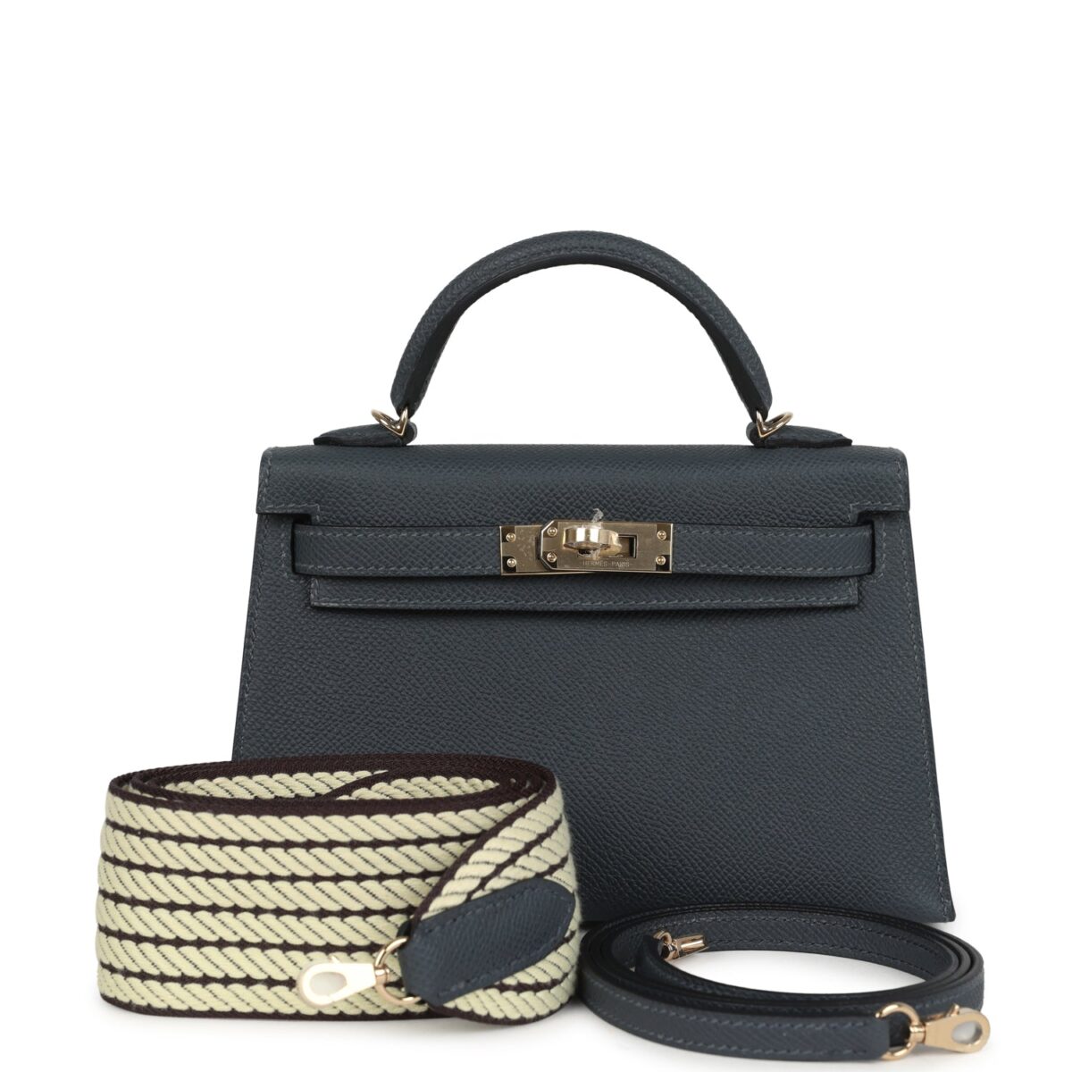Hermes Kelly Sellier 20 Gris Misty Epsom PBHW