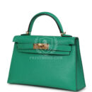Hermes Kelly Sellier 20 Menthe Chevre Chamkila GHW