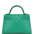 Hermes Kelly Sellier 20 Menthe Chevre Chamkila GHW