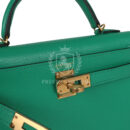 Hermes Kelly Sellier 20 Menthe Chevre Chamkila GHW