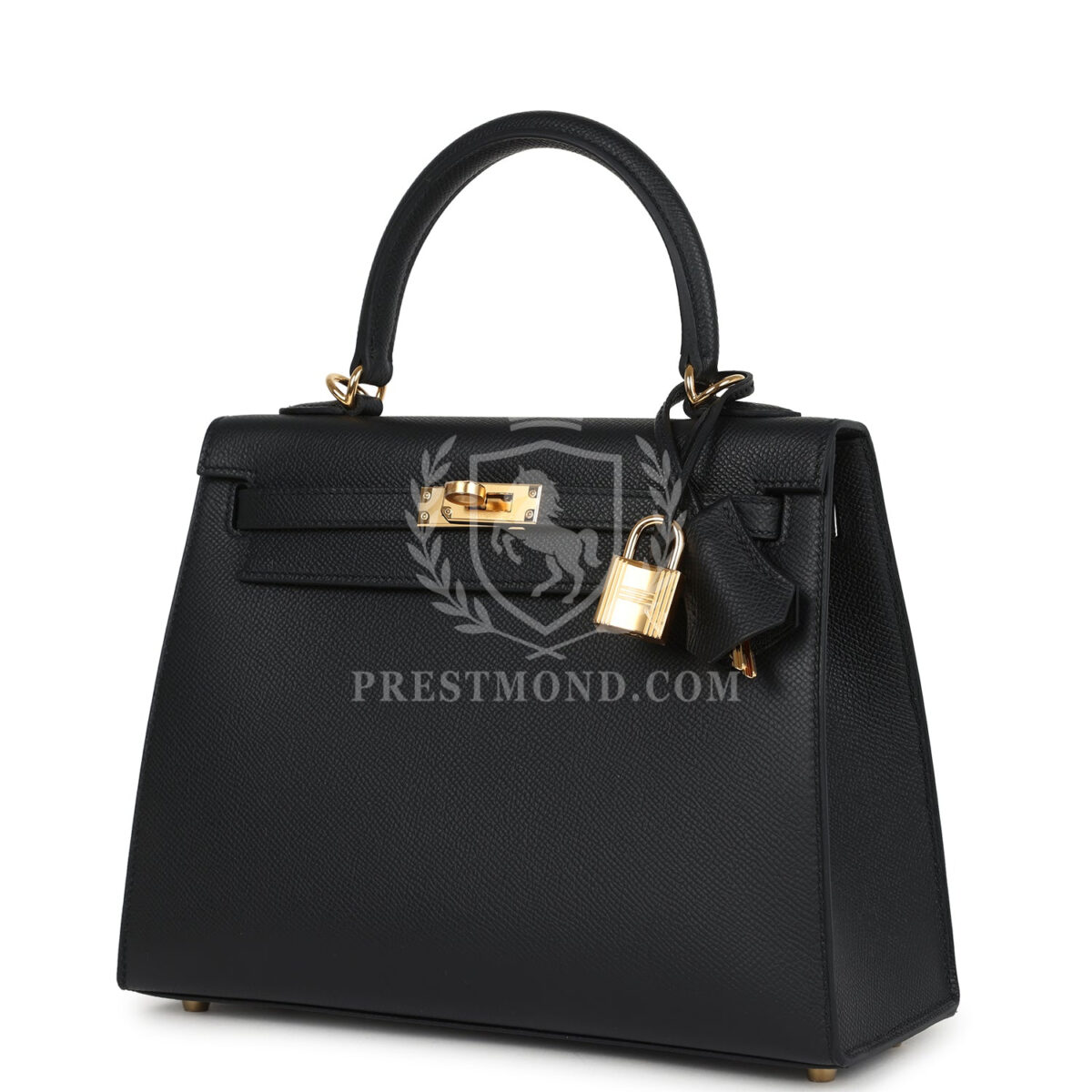Hermes Kelly Sellier 25 Black Epsom GHW — изображение 3