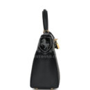 Hermes Kelly Sellier 25 Black Epsom GHW