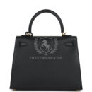 Hermes Kelly Sellier 25 Black Epsom GHW