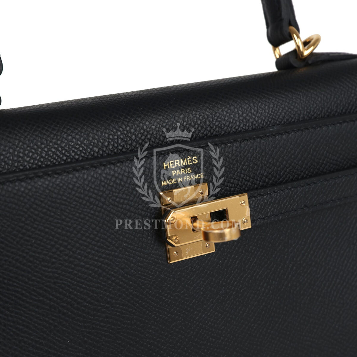 Hermes Kelly Sellier 25 Black Epsom GHW — изображение 7