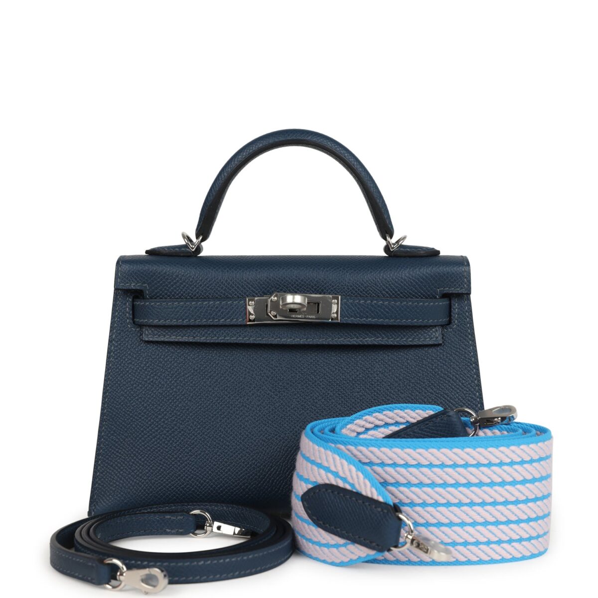 Hermes Kelly Sellier 20 Bleu de Prusse Epsom PHW