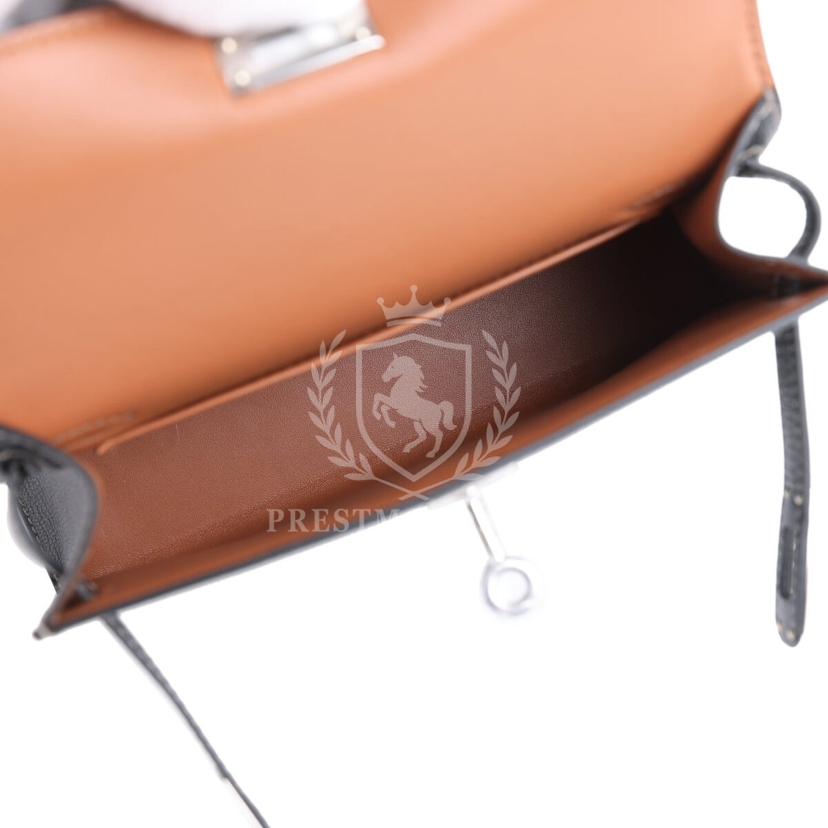 Hermes Special Order (HSS) Kelly Sellier 20 Black Verso Chevre PHW — изображение 8