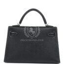 Hermes Special Order (HSS) Kelly Sellier 20 Black Verso Chevre PHW