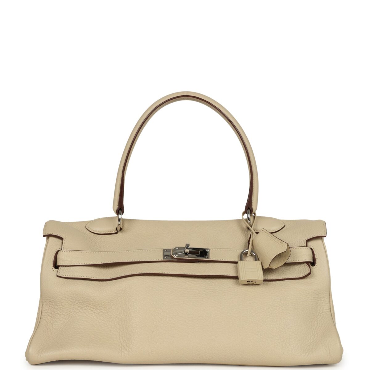 Vintage Hermes Shoulder Kelly 42 JPG Parchemin Clemence PHW