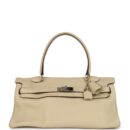 Vintage Hermes Shoulder Kelly 42 JPG Parchemin Clemence PHW