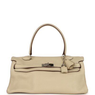 Vintage Hermes Shoulder Kelly 42 JPG Parchemin Clemence PHW