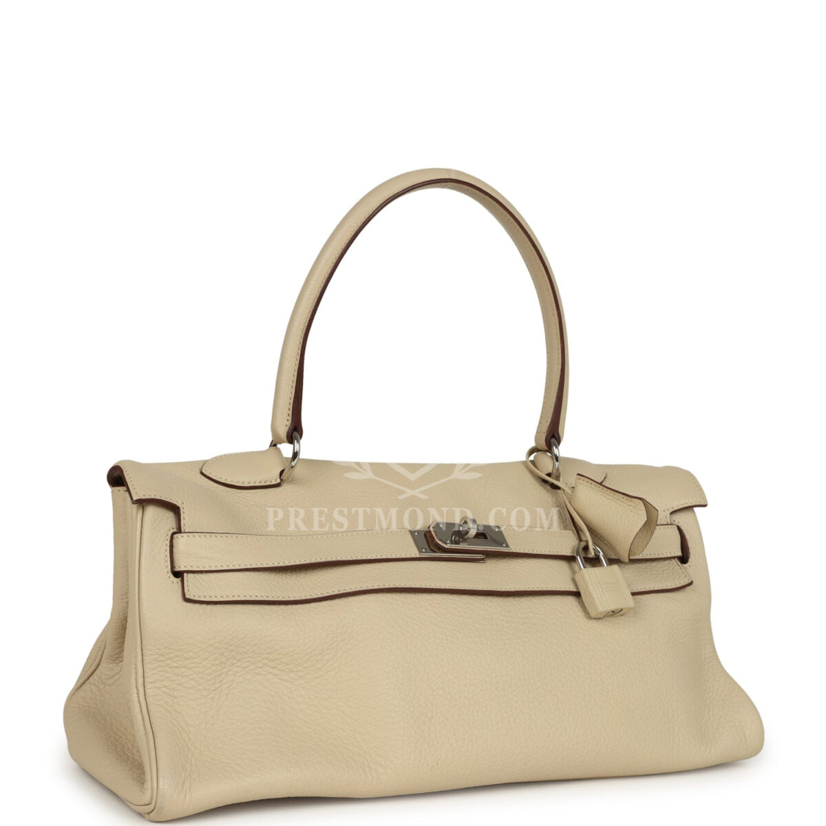 Vintage Hermes Shoulder Kelly 42 JPG Parchemin Clemence PHW — изображение 2