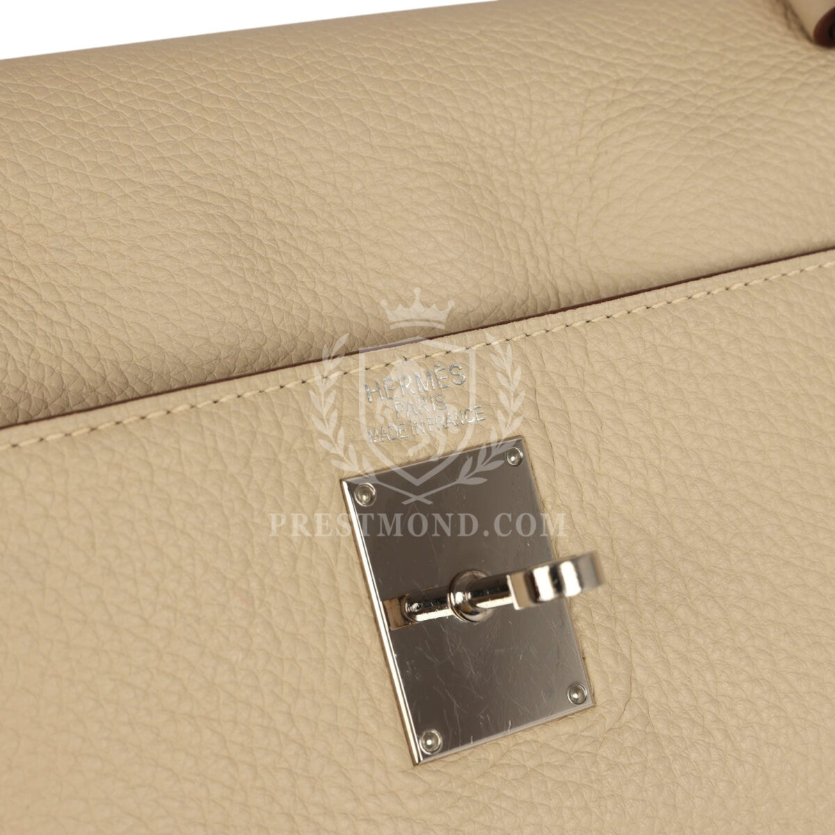 Vintage Hermes Shoulder Kelly 42 JPG Parchemin Clemence PHW — изображение 7