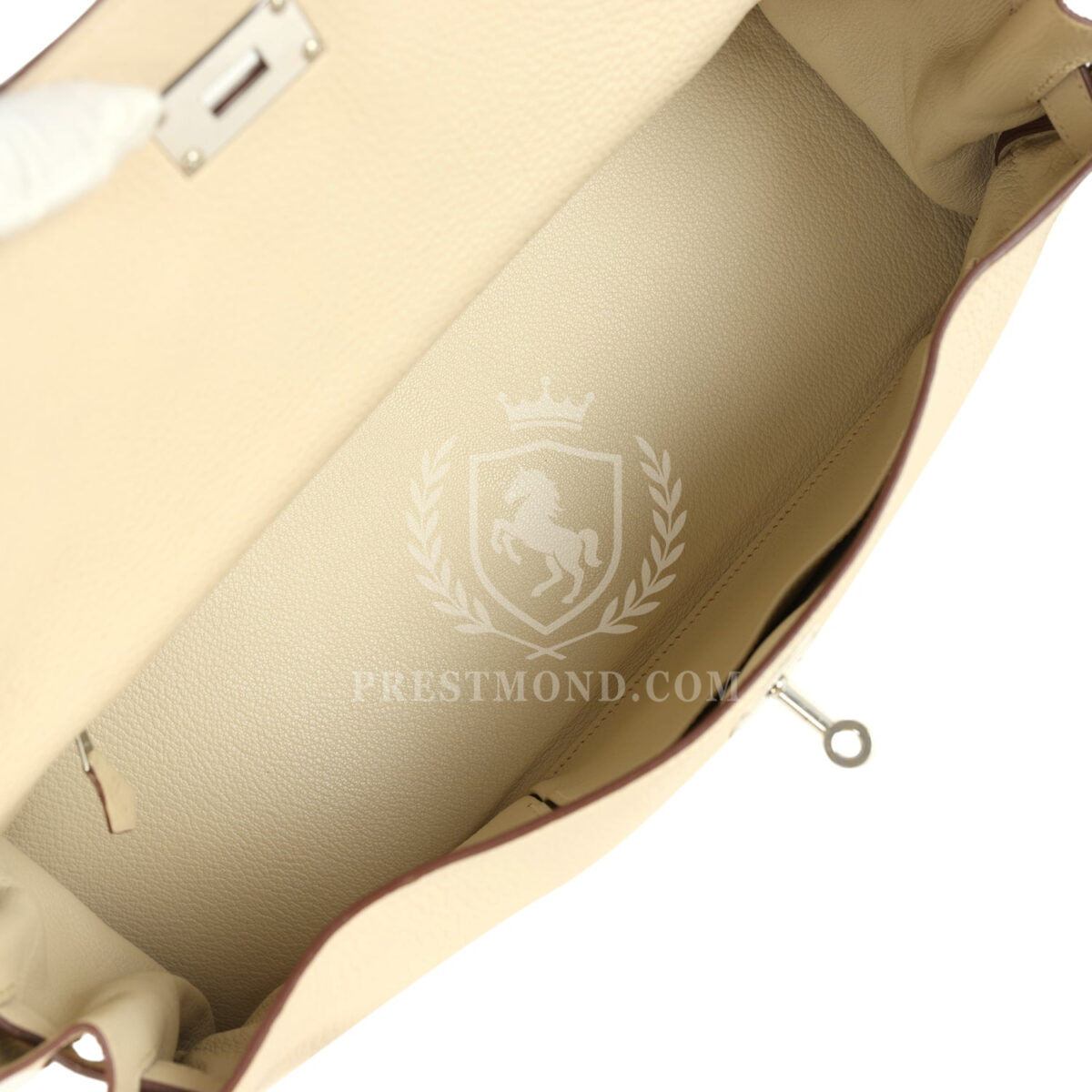 Vintage Hermes Shoulder Kelly 42 JPG Parchemin Clemence PHW — изображение 8