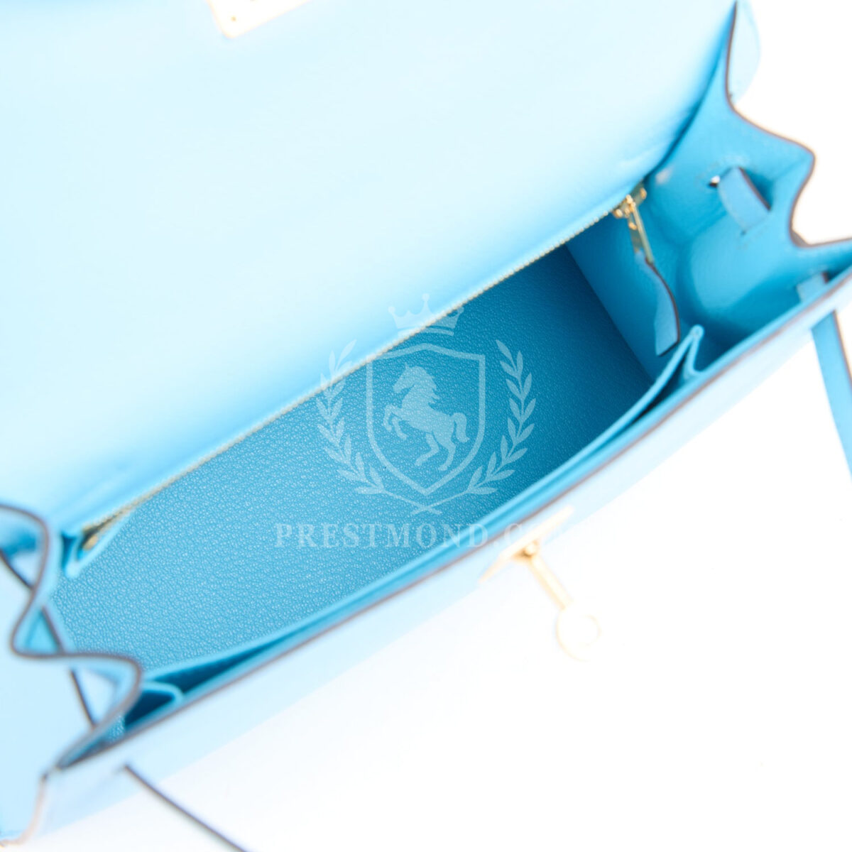 Hermes Kelly Sellier 25 Celeste Epsom GHW — изображение 7