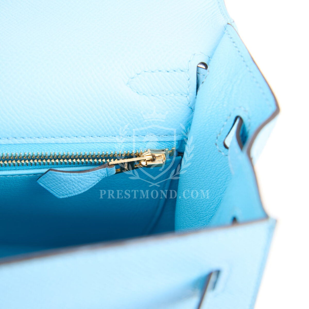 Hermes Kelly Sellier 25 Celeste Epsom GHW — изображение 8