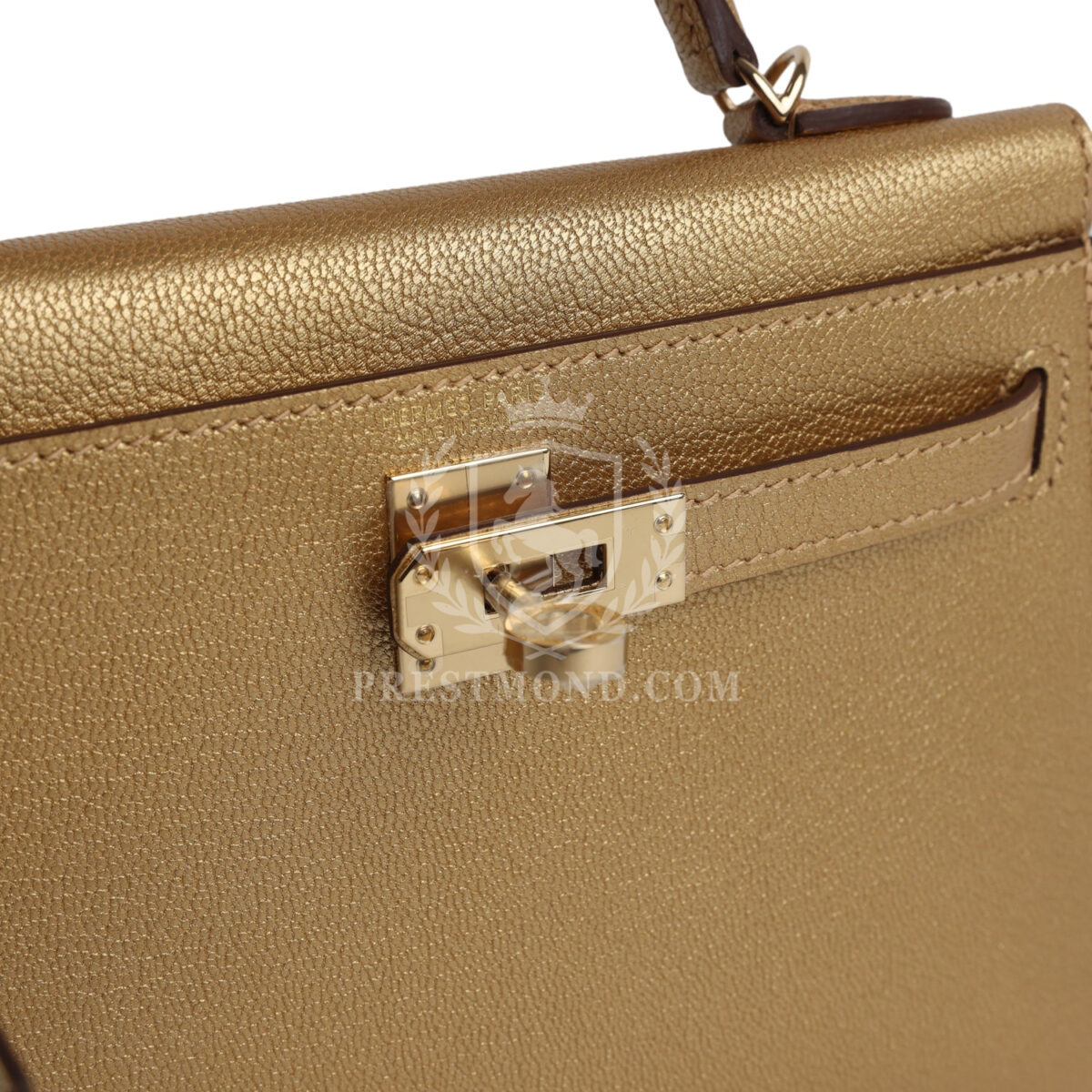Hermes Kelly Sellier 20 Dore Chevre Chamkilight PBHW — изображение 7